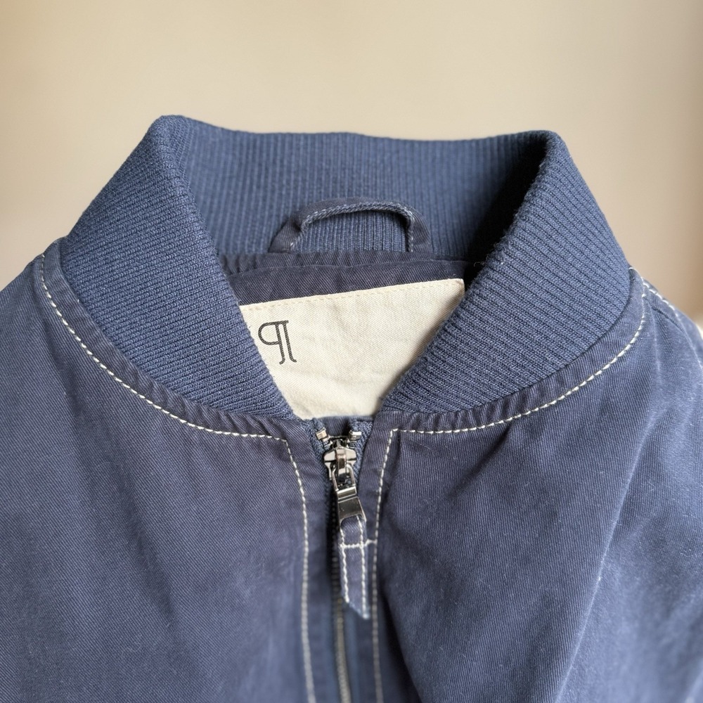 Pilcro Bomber Jacket 100% cotton Size XS Women's Dark Navy Blue - Picture 9 of 15